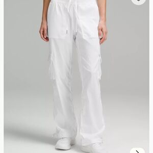 Women's White Drawstring Pants